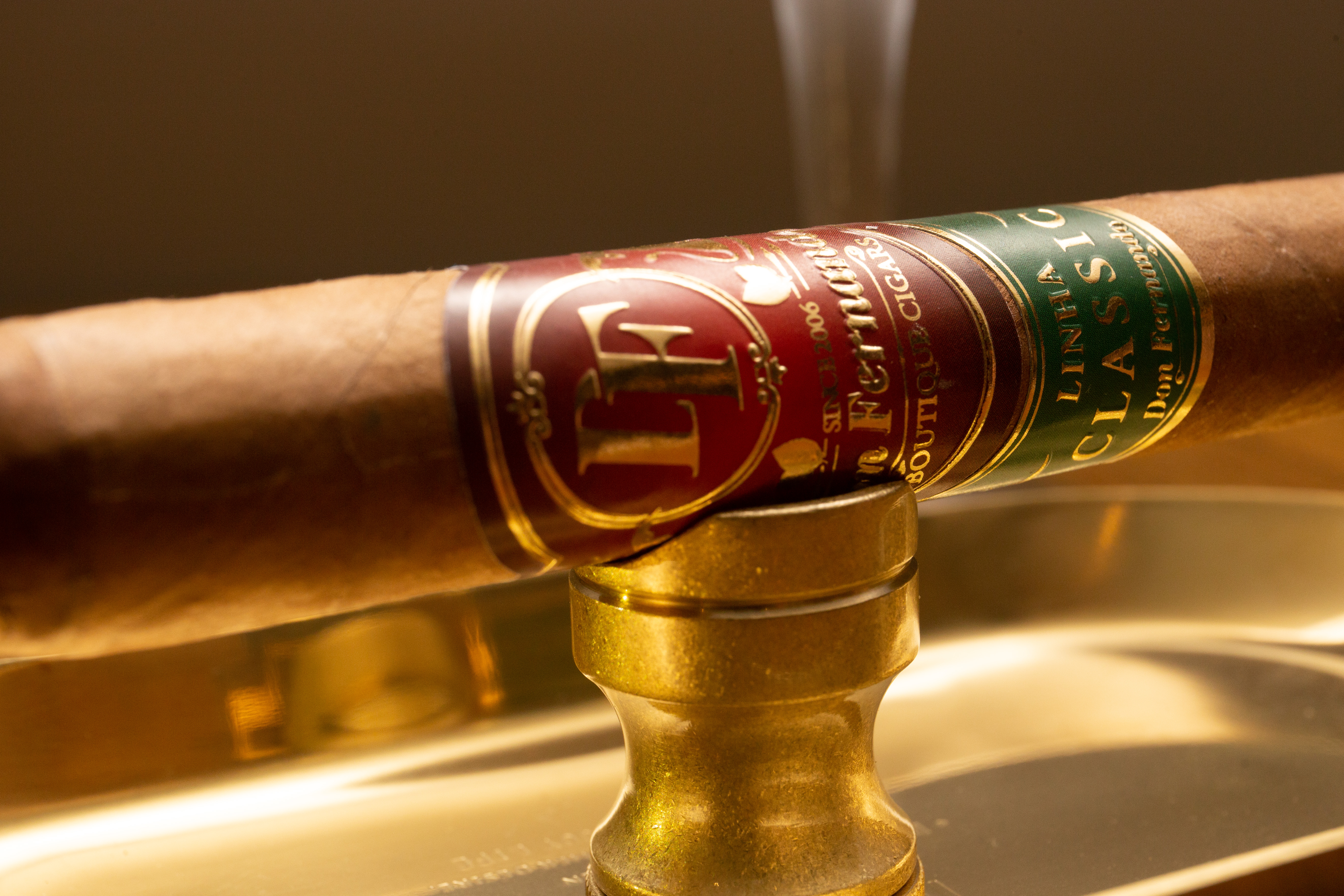 Close-up of a Don Fernando cigar with cigar band
